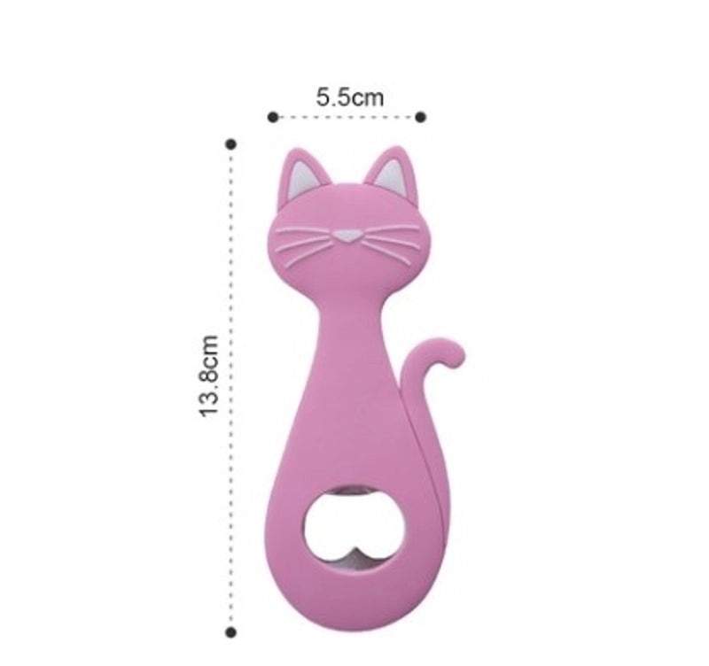 Minimalist Cat Design Stainless Steel Can Opener with Soft Grip|Kitchen Gadgets & Tools