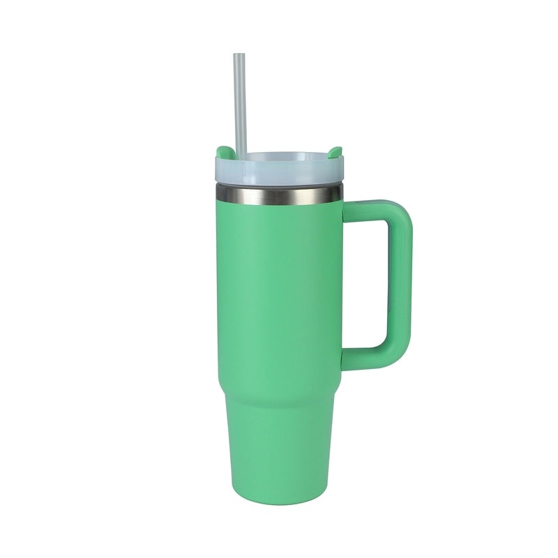 Customized 40oz Stainless Steel Double-layer Insulated Ice Tumbler with Handle for Car | Drinkware & Travel Mugs