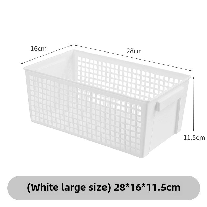 Plastic Rectangular Desktop Storage Basket for Snacks and Sundries | Home Storage & Organization