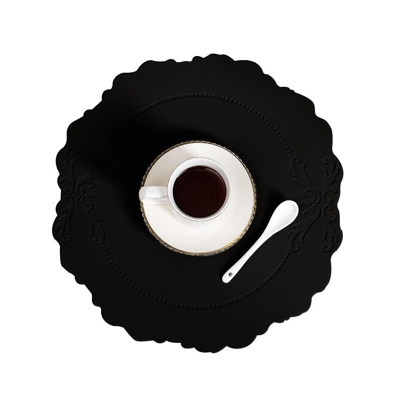 Nordic Imitation Leather Placemat | Waterproof Heat-Resistant Table Mat for Hotel and Home Dining | Dining Table Accessories|餐具配件