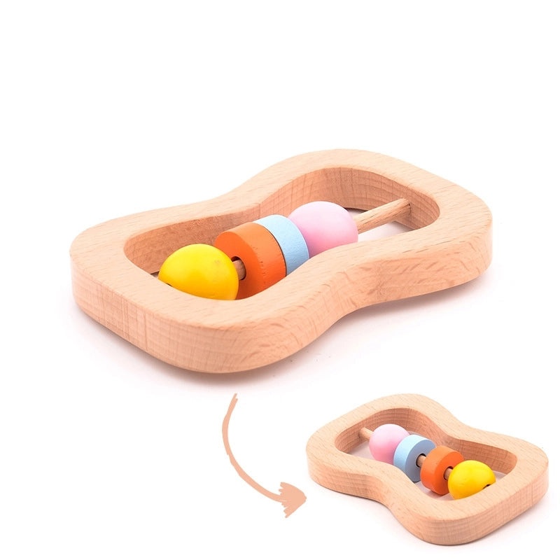 Wooden Hand Rattles Set of 4 Infant Musical Toys Early Learning Baby Toys | Baby & Toddler Toys