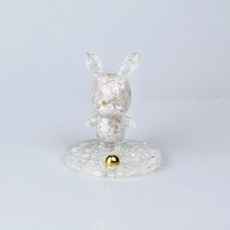 Adorable Rabbit Resin Figurines Cute Artificial Plastic Decorations for Home | Home Decor Ornaments