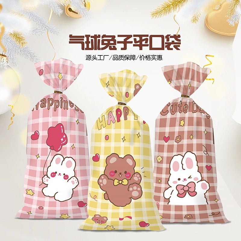 Happy Every Day Snowflake Crisp Cookie Self-adhesive Packaging Bags for Mooncake and Nougat Gifts|Packaging & Wrapping Supplies