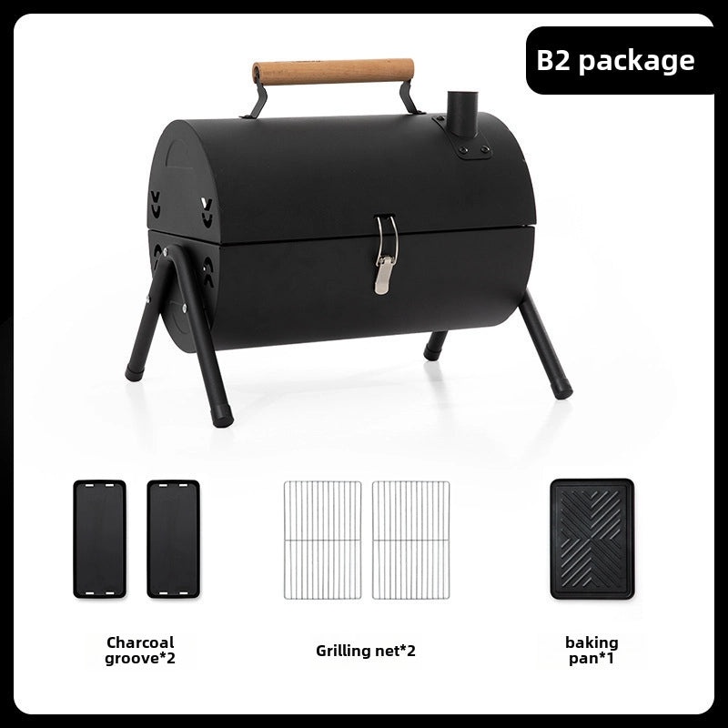 Portable Folding Charcoal Grill for Outdoor Backyard Camping | Outdoor Cooking Equipment