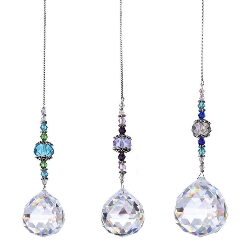 Geometric Crystal Suncatcher Wind Chime | Home Decor