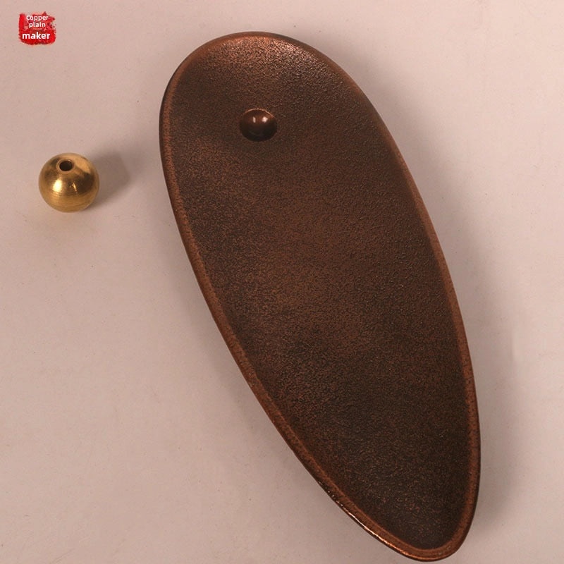 Copper Artisan Alloy Incense Holder for Zen Tea Ceremony | Home Decor & Incense Accessories