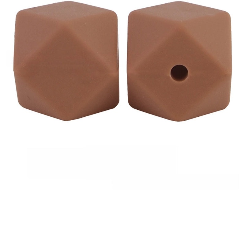 17mm Silicone Octagonal Beads for Pacifier Chains DIY Accessories | Baby & Mom Essentials