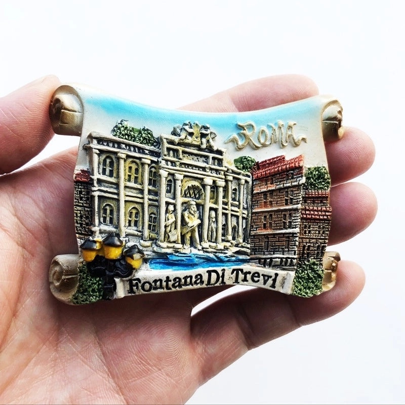 3-Piece Retro Streetwear Color Block Synthetic Resin Magnets Set|Home Decor & Magnets