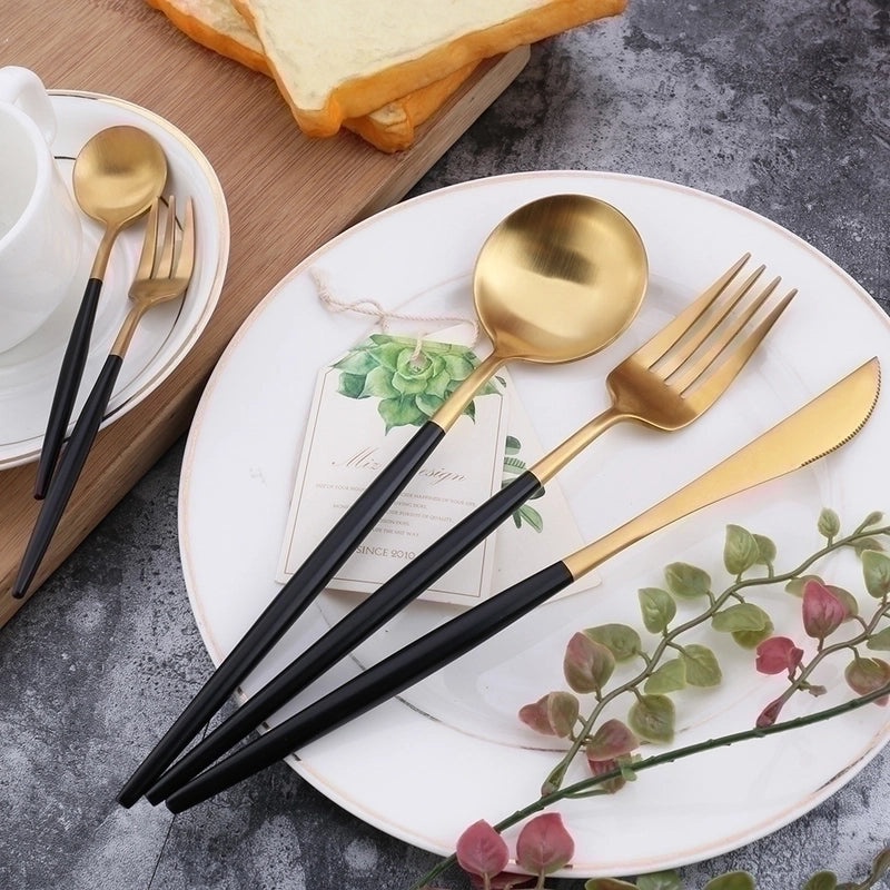 Elegant Solid Color Stainless Steel Cutlery Piece | Tableware
