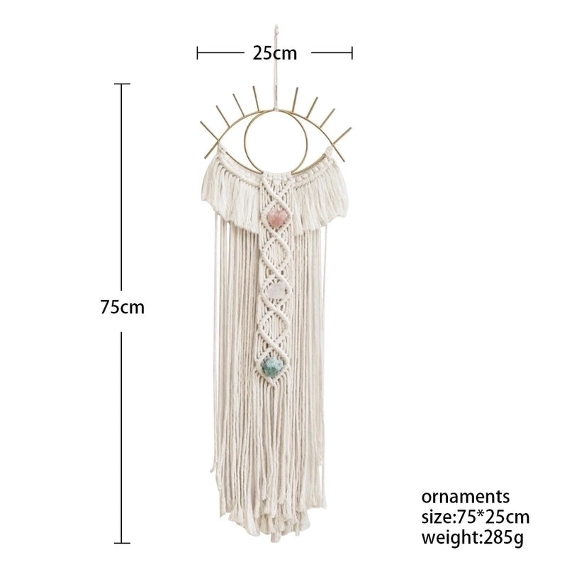 Vintage Devil's Eye Cotton Thread Pendant Necklace|Fashion Accessories