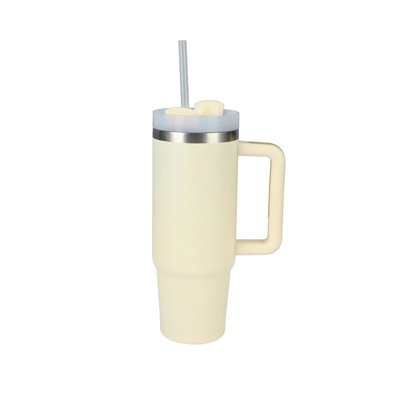 Customized 40oz Stainless Steel Double-layer Insulated Ice Tumbler with Handle for Car | Drinkware & Travel Mugs