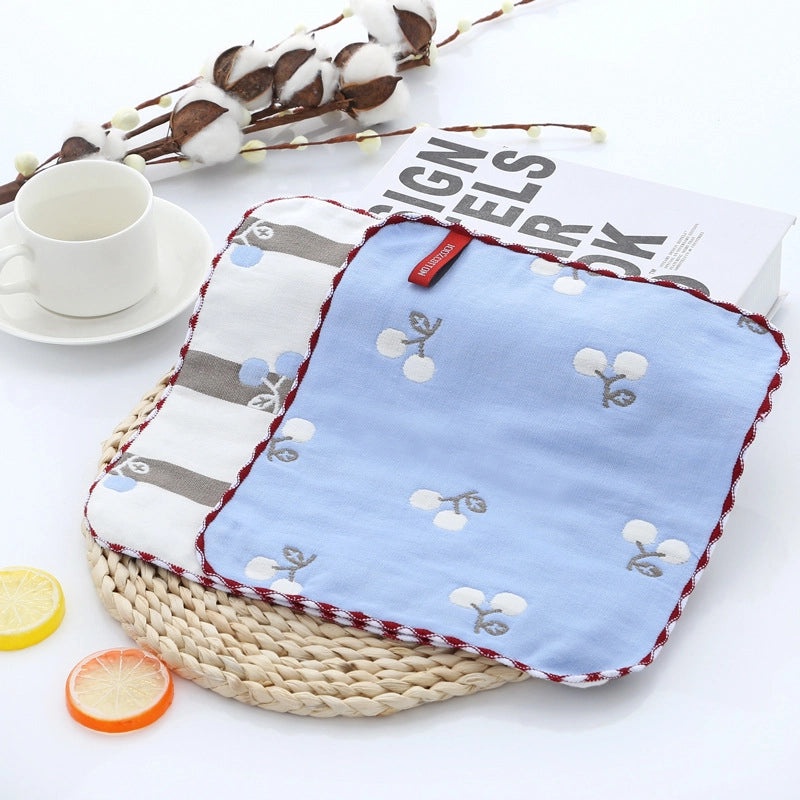 Adorable Cartoon Cotton Baby Burp Cloths Soft Absorbent Accessories for Newborns|Baby Accessories