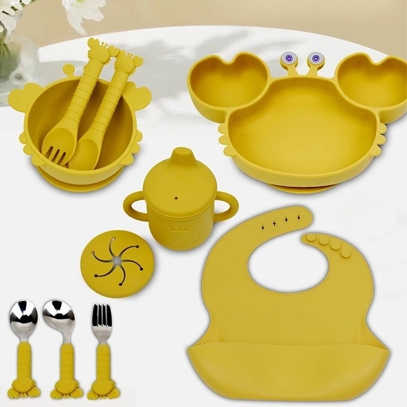 Casual Vacation Solid Color Silicone Tableware Single Piece Set|Kitchen & Dining