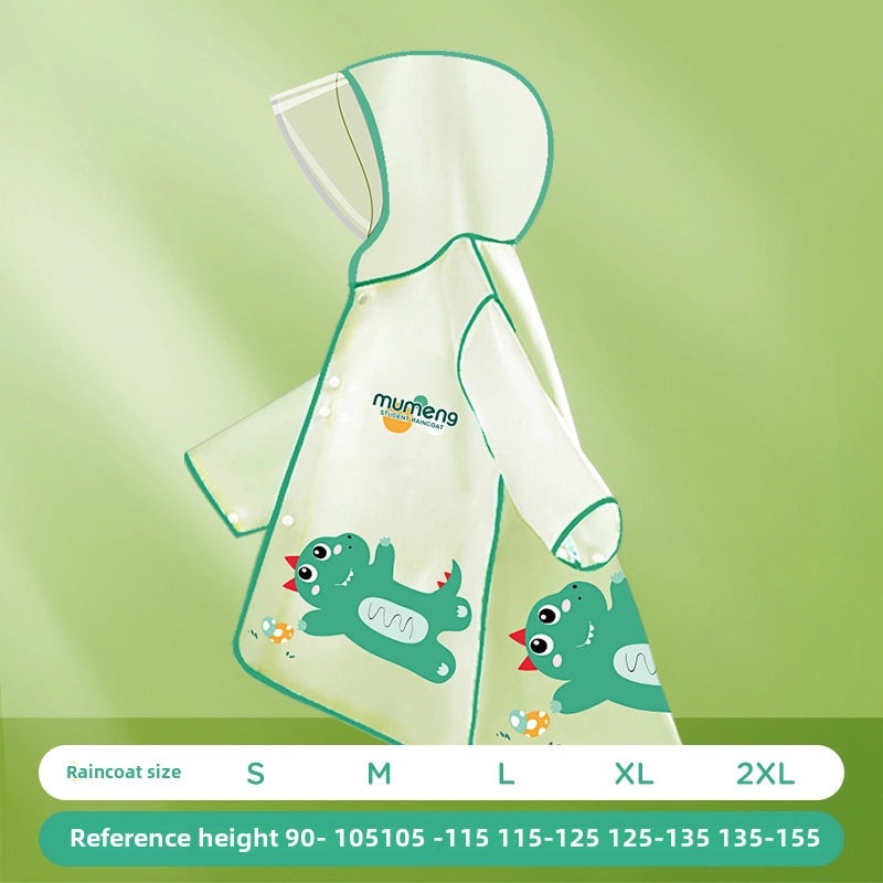 Kids Transparent Cartoon Raincoat and Boots Set Waterproof Full Body Rain Gear for Kindergarten and Primary School Students|Children's Rainwear