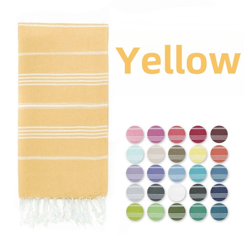 Customizable Turkey Beach Towel with Tassel Ears Striped Quick-Dry Bath Towel Embroidered | Beach Towels & Bath Linens