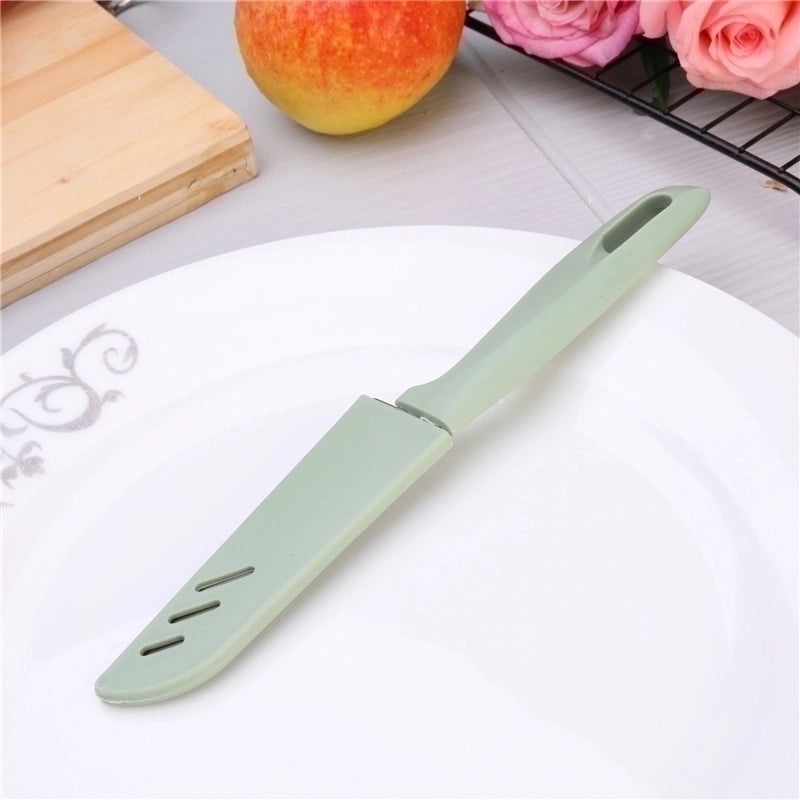 Minimalist Geometric Stainless Steel Cutter with Plastic Handle 1 Piece | Kitchen Tools & Gadgets