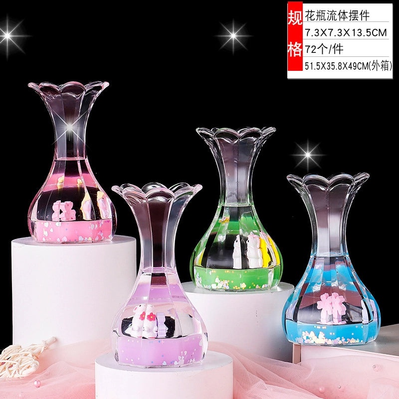 Creative Cartoon Liquid Oil Drop Ornament Transparent Acrylic Pressure Relief Craft|Home Decor Gifts