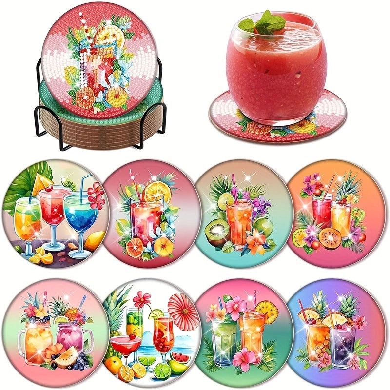 Valentine's Day Heart Shaped Flower Acrylic and Wood Placemat Set | Home & Kitchen Tableware