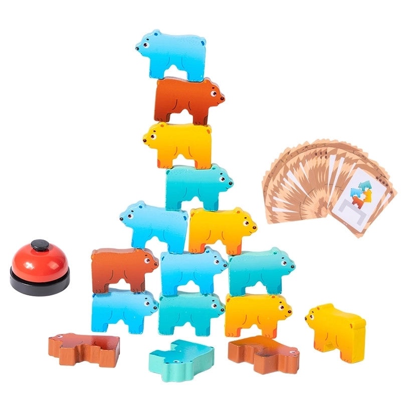 Wooden Animal Building Blocks for Toddlers 3-6 Years|Educational Wooden Toys