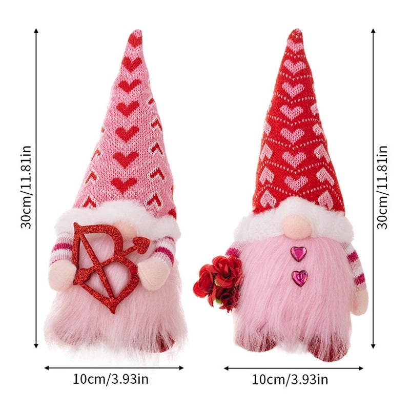 Valentine's Day Heart Shape Flower PVC Cloth Rudolph Doll Cute Holiday Date Gift|Valentine's Day Gifts
