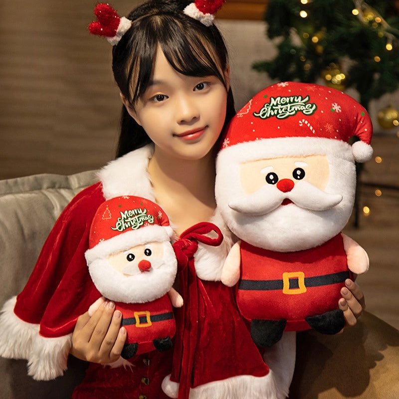 Christmas Plush Toys Santa Claus Snowman Elk Stuffed Animals Soft PP Cotton Gifts|Holiday Plush Toys