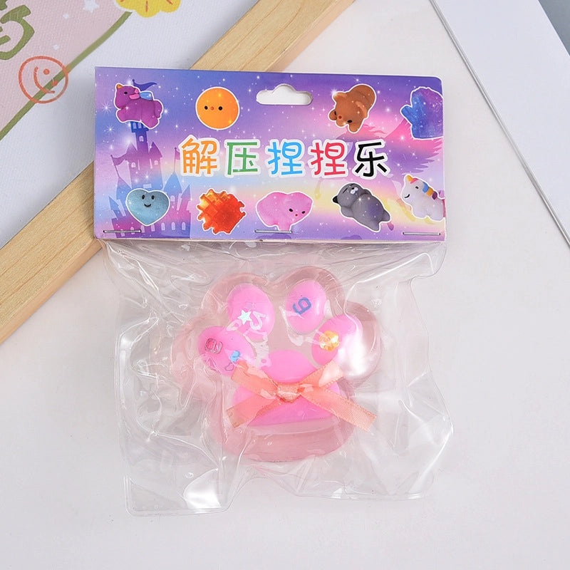 Transparent Cat Claw Crystal Pinch Toy for Girls | Stress Relief Toy