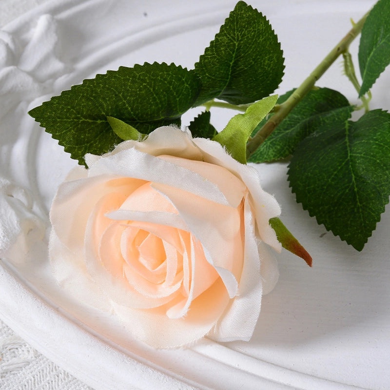 Artificial Rose Single Stem Flannel Flower for Home Wedding Valentine's Day Decoration|Home Decor & Wedding Accessories