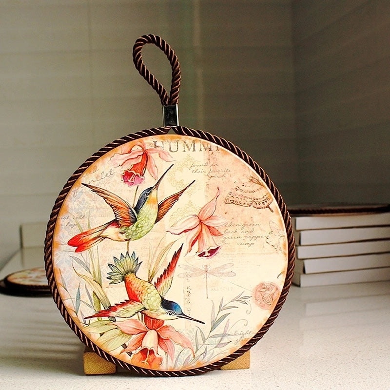 Floral Ceramic Placemat for Casual Vacation Dining 1 Piece|Home & Kitchen Table Linens