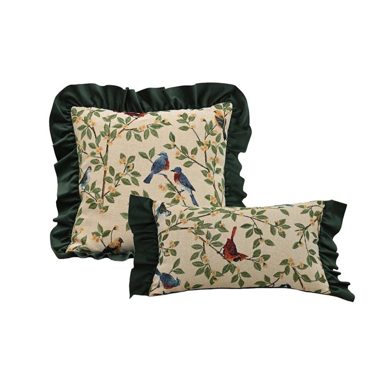 Minimalist Leaf Pattern Polyester Throw Pillow Cover Casual Elegant Home Decor | Home Decor & Bedding