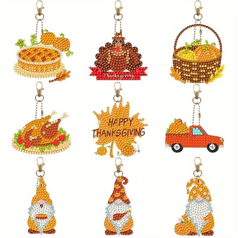 DIY Diamond Painting Keychain 1012 Pieces Variety Platform Explosions Design | Keychains & Accessories