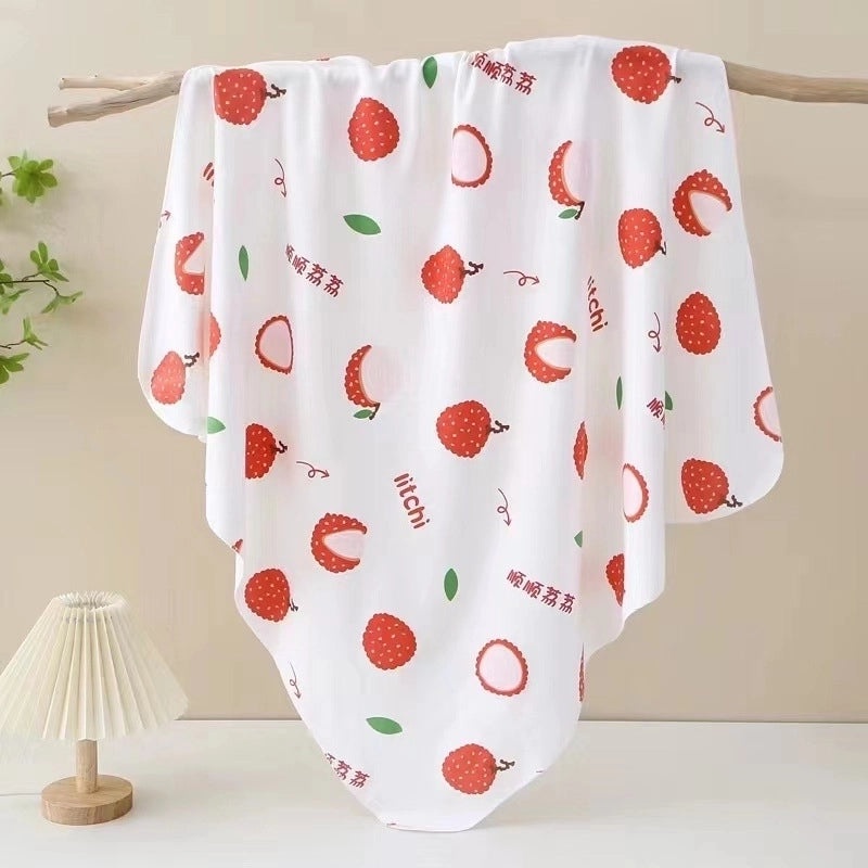 Adorable Cartoon Print Cotton Baby Blanket Soft Infant Accessory|Baby Blankets & Swaddles