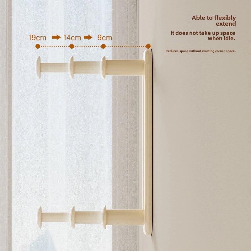 Wall-Mounted Hanger Rack Punch-Free Space Saver Organizer for Balcony Storage|Home Storage & Organization