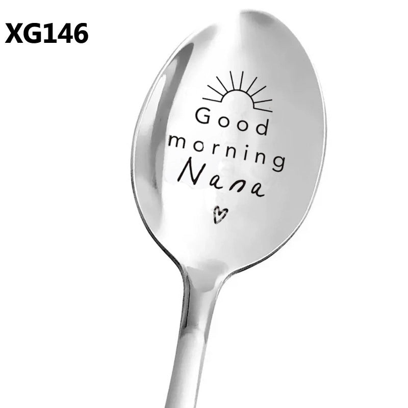 Trendy Stainless Steel Lettered Tableware Single Piece|Home & Kitchen Tableware