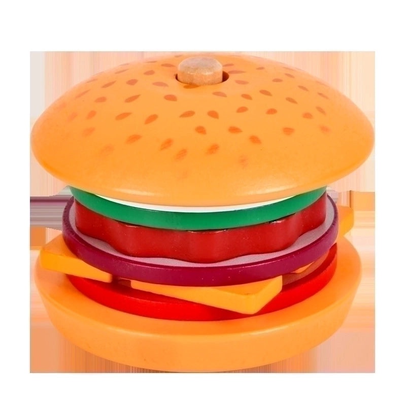 Mini Playhouse Sandwich Burger Toy Set for Kids | Children's Pretend Play & Fast Food Toys
