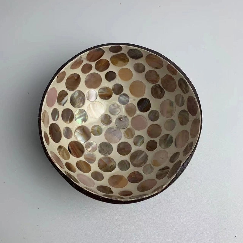 Natural Coconut Shell Charcoal Tableware Plate | Eco-Friendly Dining Accessories