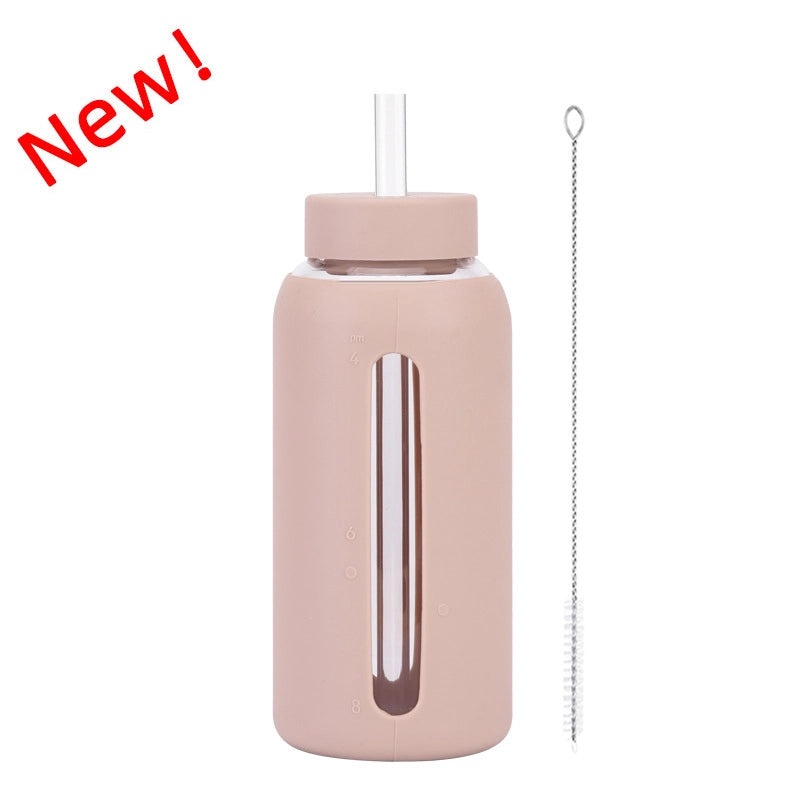 Glass Water Bottles with Solid Color Design for Everyday Use|Water Bottles