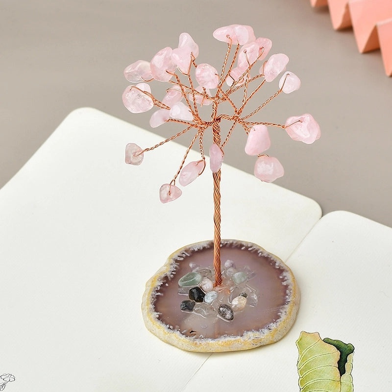 Elegant Minimalist Amethyst Crystal Tree Ornament|Home Decor & Artificial Decorations