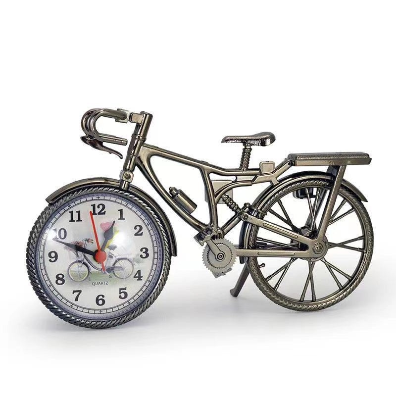 Retro Musical Instrument Train Bicycle Plastic Alarm Clock Decorative Ornament|Home Decor & Clocks