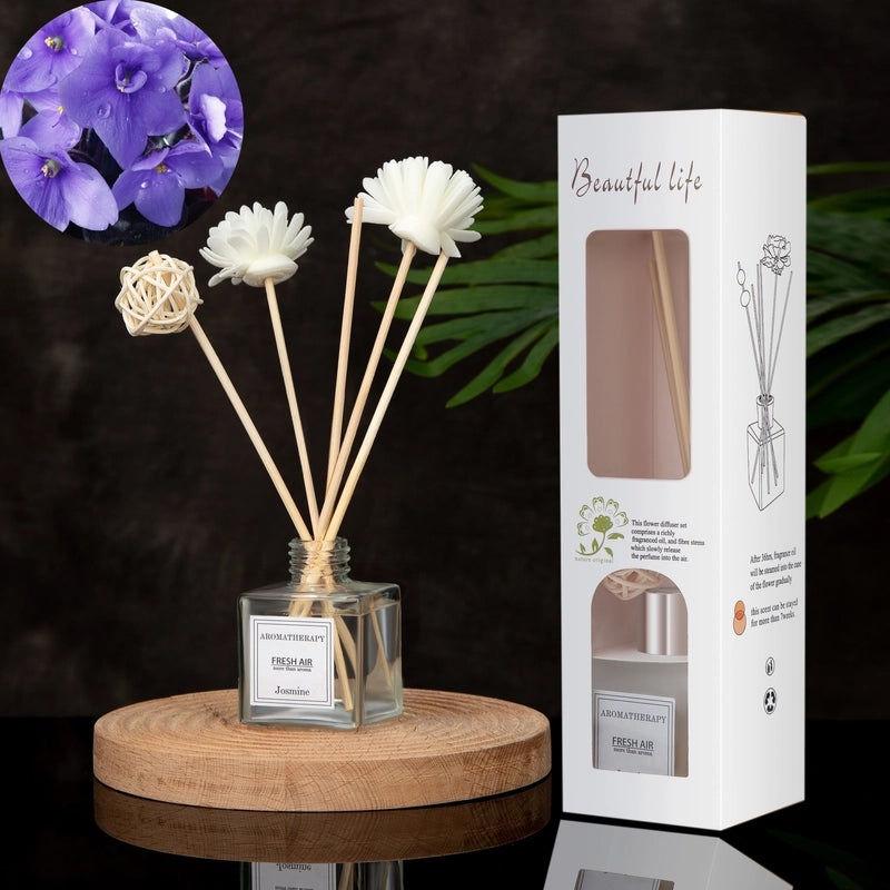 Minimalist Liquid Letter Rattan Home Scent Diffuser|Home Fragrance