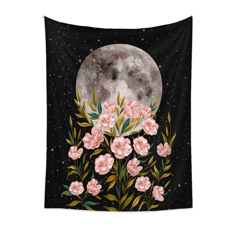 Bohemian Moon Phase Wall Hanging Tapestry | Home Decor