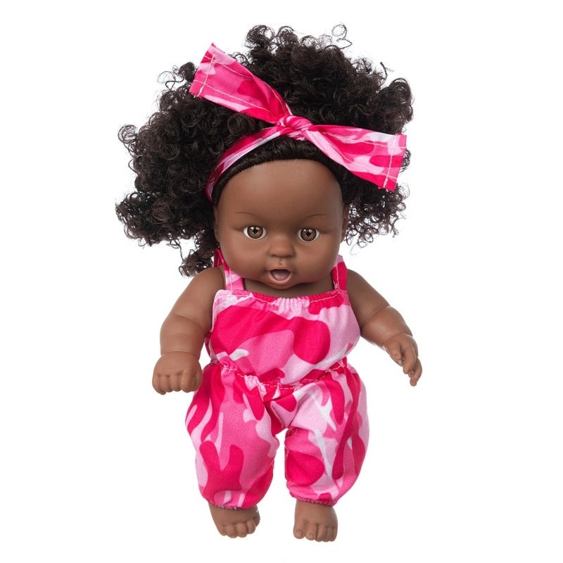 8 Inch African American Vinyl Fashion Dress Up Girl Doll for Kids|Dolls & Accessories