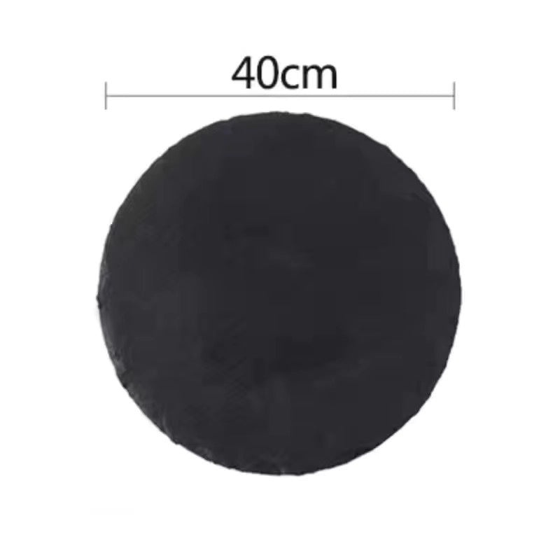 Japanese-Korean Style Black Slate Dinner Plate for Sushi Dessert Western Food Steak | Dinnerware & Plates
