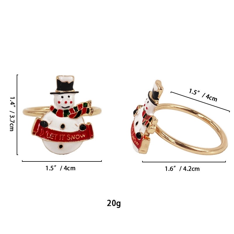 White Floral Napkin Rings Set | Home & Kitchen Tableware