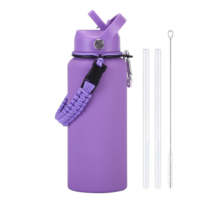 Stainless Steel Water Bottle Single Piece Casual Solid Color | Drinkware & Hydration