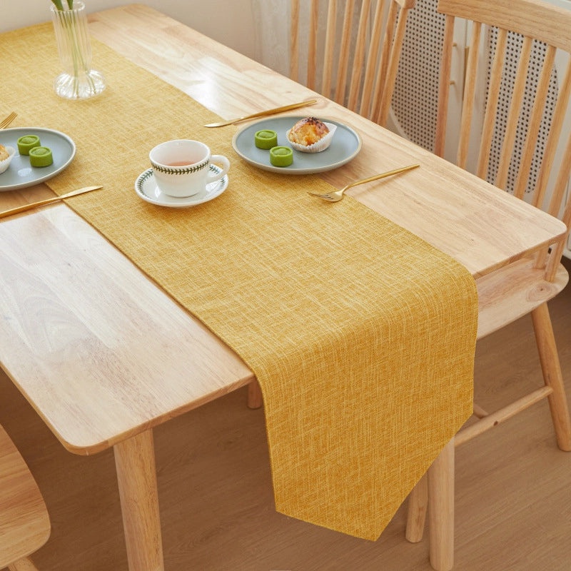 Elegant Minimalist Solid Color Linen Tablecloths for Dining|Home Decor Table Linens
