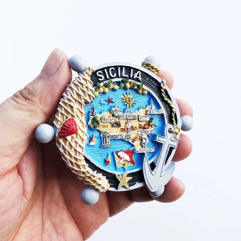 3-Piece Retro Streetwear Color Block Synthetic Resin Magnets Set|Home Decor & Magnets