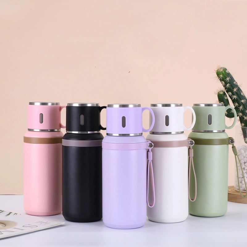 Unisex Casual 316 Stainless Steel Daily Thermos Cup Solid Color