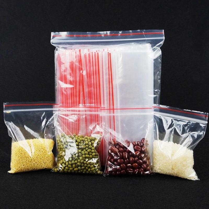 Clear Minimalist Food Packaging Bag for PE Materials | Food Storage Packaging