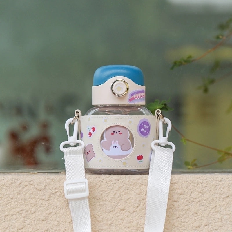 Adorable Cartoon PC Water Bottle 1pc | Drinkware & Accessories