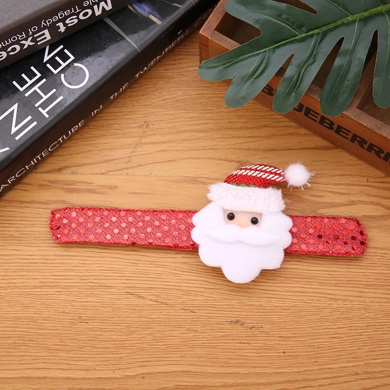 Christmas Light-Up Slap Bracelets for Kids, Snowman & Santa Designs|Kids Jewelry & Accessories